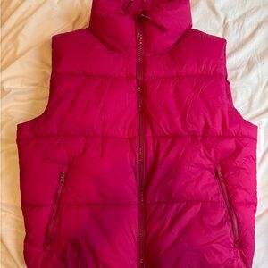 Old Navy Vibrant Pink Quilted Vest